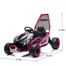 24V 400W Kids Electric Drift Go Kart with Rear Suspension and Roll Cage