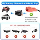 12V Power Adapter for Children's Ride-On Vehicles with Square Connector | Compatible with Kid TRAX GMC