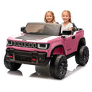 Pink 24V Electric Truck for Kids with Two-Seater Design