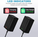 12V Power Wheels Charger for Gray and Orange Top Ride-On Battery Vehicle