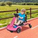 Pink 6V Electric Drift Car for Kids with 360° Spin