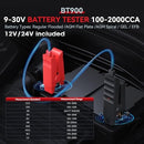 Wireless BT Battery Tester Clip for 9V-30V Car Batteries, 100-2000 CCA Capacity