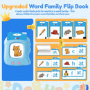 Sinoome Interactive Phonics Flip Book and Flash Card Word Family Collection