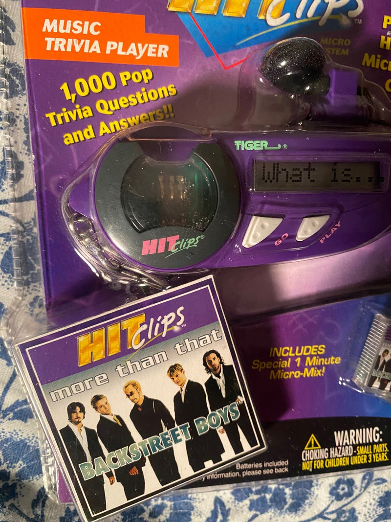 Y2K Music Trivia Player Featuring Backstreet Boys and More 2001 NOS