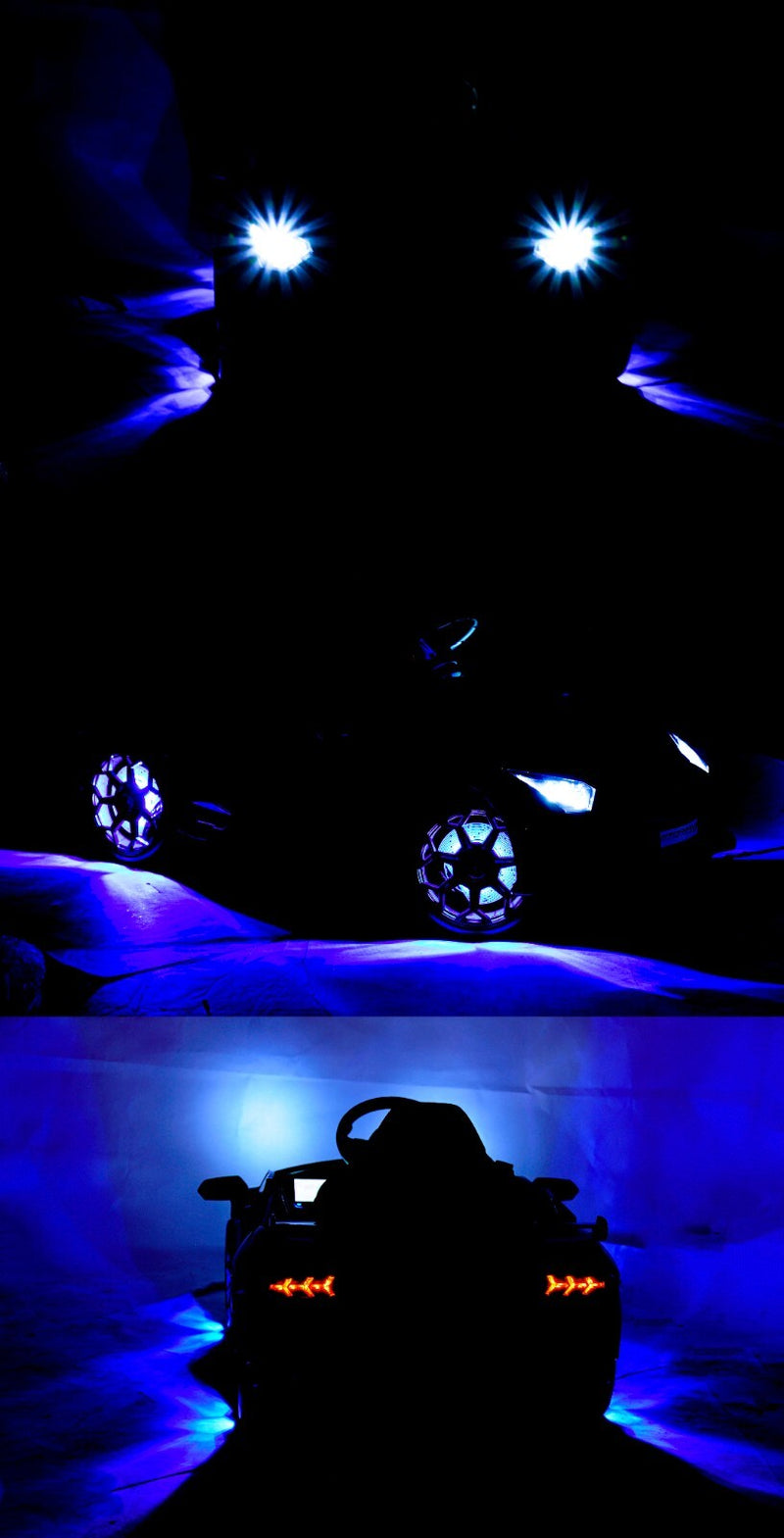 Kids Ride-On Licensed Lambo RC Car with MP4 Player and LED Wheels in Multiple Colors
