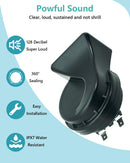 Dual-Tone Black 12V Waterproof Car Horn Kit