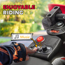12V Red Children's Motorcycle with Twist Grip Throttle and Rear Suspension