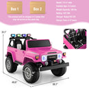 12V Licensed Toyota FJ40 2-Seater Ride-On Truck with Laser Light and Music