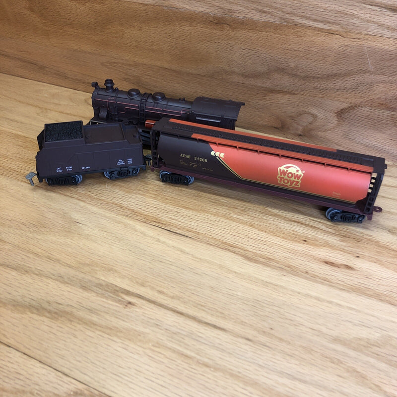 Deluxe Classic Toy Steam Engine Train with Coal Car and Maple Syrup Freight Car