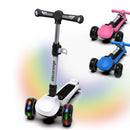 Elecorange Electric Scooter for Kids 4-9, Illuminated 3-Wheel Ride-On Toy