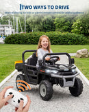 12V Electric Dump Truck for Kids with Remote Control and Powered Bed