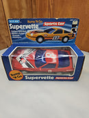 Blue-Box Toys Supervette Bump 'N Go Battery-Operated Sports Car with Headlights 1974