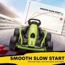 24V Kids Drift Go Kart, Green, with Speed Up to 8.1 MPH