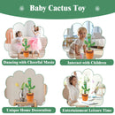 Interactive Singing Cactus Toy with LED Lights and 10 Songs by MIAODAM