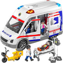 Rescue Adventure Friction-Powered Ambulance Toy for Children
