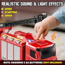 Rotating Fire Truck Playset for Boys Aged 3 to 5