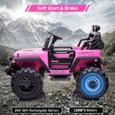 24V Pink Electric Car for Kids with Remote Control - 2 Seater, Dual 120W Power