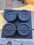 Set of 4 Durable Rubber Tires for Ride-On Cars and Power Wheels
