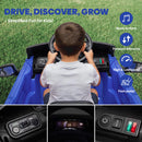 OROFULL 24V Chevrolet Electric Ride-On Car with LED Lights and MP3, Blue