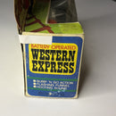 Classic Battery Powered Western Express Tin Litho Train