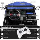 12V Electric Blue UTV Dump Truck for Two with Remote Control and Dump Bed