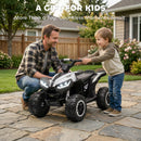 Electric Kids ATV with Music for Ages 3-5 - White