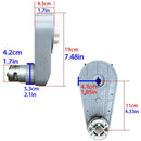 RS775 High-Speed Motor Gearbox 18V-24V for Children's Power Wheels