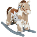 Soft Rocking Horse with Rabbit Companion and Neighing Sounds for Ages 2 - 5