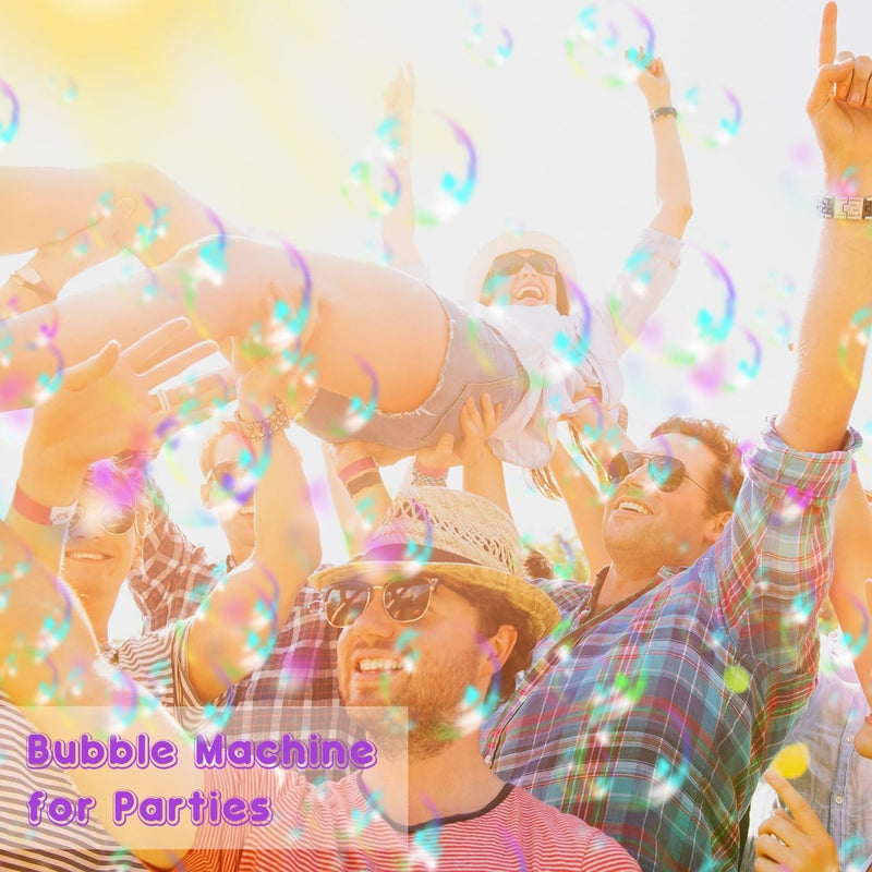 Wireless Automatic Metal Bubble Machine, Produces Over 10,000 Bubbles, for Indoor and Outdoor Use