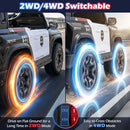 24V 4WD Licensed Chevrolet Electric Police Car for Kids - 2-Seater Ride-On