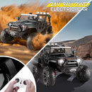 24V Kids Electric Ride-On Truck with Bluetooth, 2-Seater, Dual 200W Motors, Remote Control