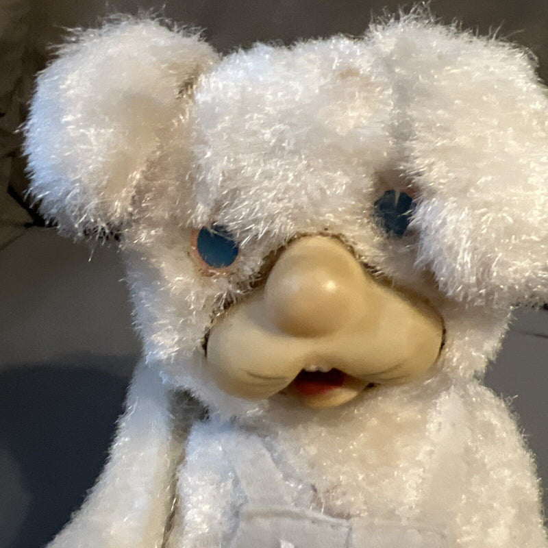 Battery-Operated 1950s Style Rocking Tin Bunny Telephone Toy