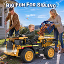 ANPABO 24V Electric Yellow Dump Truck with Remote Control and Dump Bed
