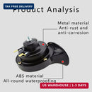 Pair of High-Volume Snail Car Horns, 12V 300DB Sturdy Horn Set