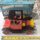 T.N. Vintage Battery-Operated Grandpa's Classic Tin Car Toy with Original Box 1917