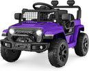 Purple 6V Ride-On Car for Kids with Parental Control