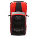 Red 12V Ride-On Car for Kids with Remote Control and 4-Wheel Shock Absorption, Ideal for Ages 3-6