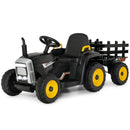 12V Children’s Ride-On Tractor with Trailer and Remote Control - Black