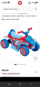 Spidey Spider-Man Interactive Electric Ride-On Vehicle