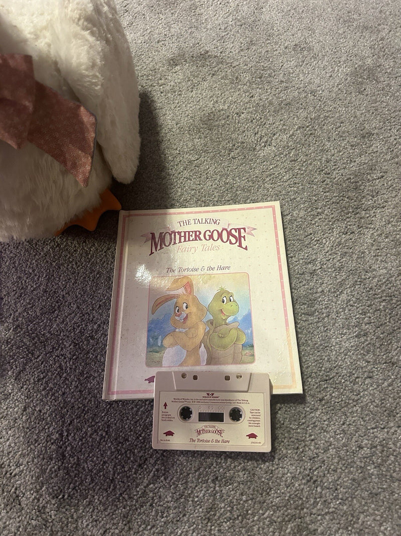 World of Wonders Talking Mother Goose Set with 2 Tapes and Books – Tested and Functional