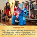 Disney Stitch 6V Plush Battery-Operated Ride-On Toy with Simple Foot Pedal Control