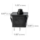 Set of 2 Plunger Style Foot Pedal Switches for 12V and 6V Power Wheels
