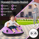 12V Electric 360° Rotating Bumper Car Toy for Toddlers with Remote Control