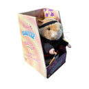 2001 Gemmy Retro Kung Fu Dancing Hamster with Nunchucks in Black Gi