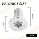 4-Pack Stainless Steel Brake Rotor Screw Replacement OEM