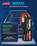HOOVO 11.1V 3S 5200mAh 80C Hard Case LiPo Battery for RC