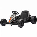 Qaba 24V Dual Motor Electric Drift Go Kart for Children Aged 6 and Up, Gray