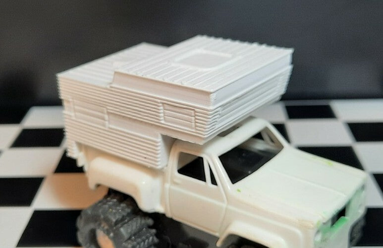 Workhorse II Custom 3D Printed Camper for Schaper Stomper 4x4 Truck
