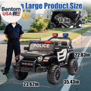 12V Electric Police Car for Kids with Parental Control