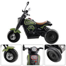 Colorful Light and Music 3-Wheel 6V Electric Ride-On Motorcycle for Kids - Green B9